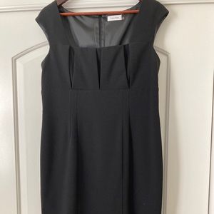 Calvin Klein black sheath dress